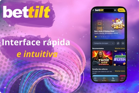 Interface e navegação no casino Bettilt