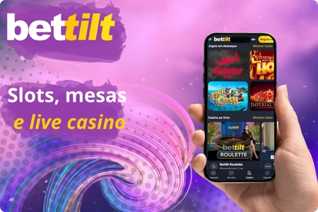 Slots, jogos de mesa e live casino na Bettilt