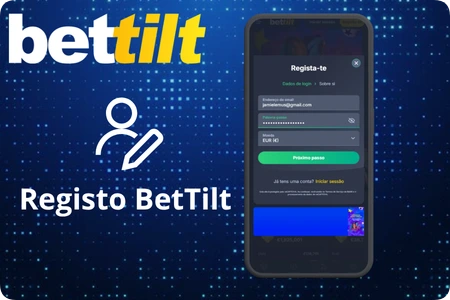 Requisitos para criar conta BetTilt - registo na plataforma